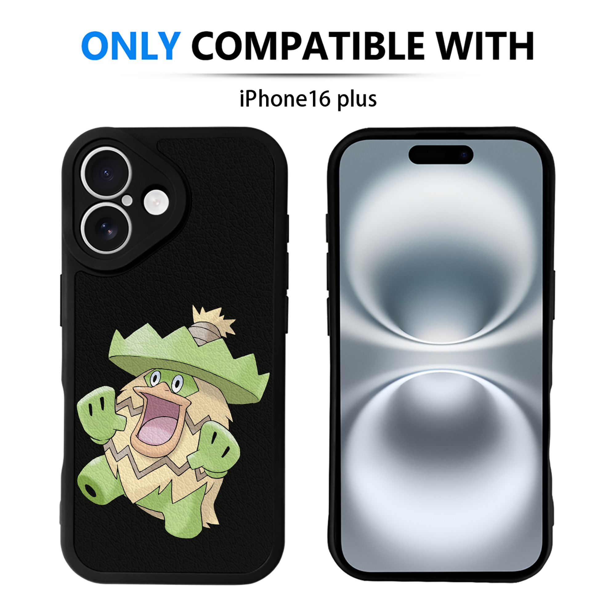 （画像用） ポケットモンスター Pokémon 【iPhone 16シリーズ対応】シリコンスマホケース（レザー調） 材質：シリコン